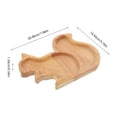 thumbnail image 2 of Niceauty Squirrel Nut Serving Dish Wood Tray Khaki Fruit Serving 1Pack, 2 of 8