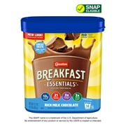 Carnation Breakfast Essentials Powder Protein Nutritional Shake Drink Mix, Rich Milk Chocolate Breakfast Shake, 17.7 oz