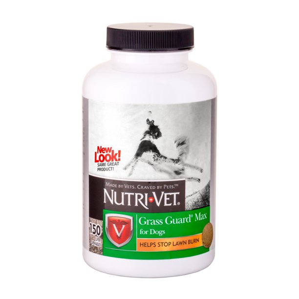 NutriVet Grass Guard Max Probiotic Supplements for Dogs, 150 Count