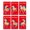 TJ2540, variant on 6pcs Glitterings New Year Red Envelopes Embellished With Golden Foils Pattern For Gifting Tradition