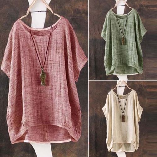 linen tunic tops plus size