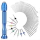 thumbnail image 1 of Juego de 57 Brocas Manuales, 46 Brocas Micro-Helicoidales con Tornillo de Banco y 10 Mini Brocas de Corte PCB para Manualidades con Arcilla y Resina., 1 of 5
