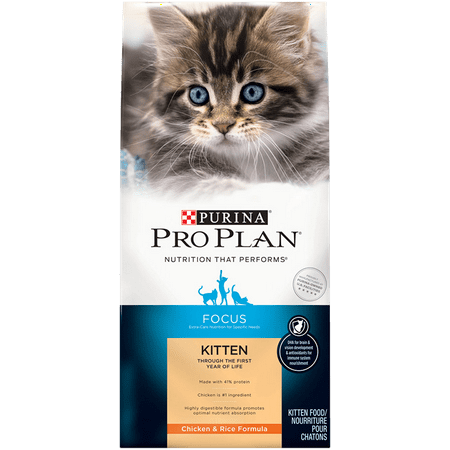 Purina Pro Plan Focus Kitten with Chicken & Rice Dry Cat Food, 3.5 lb