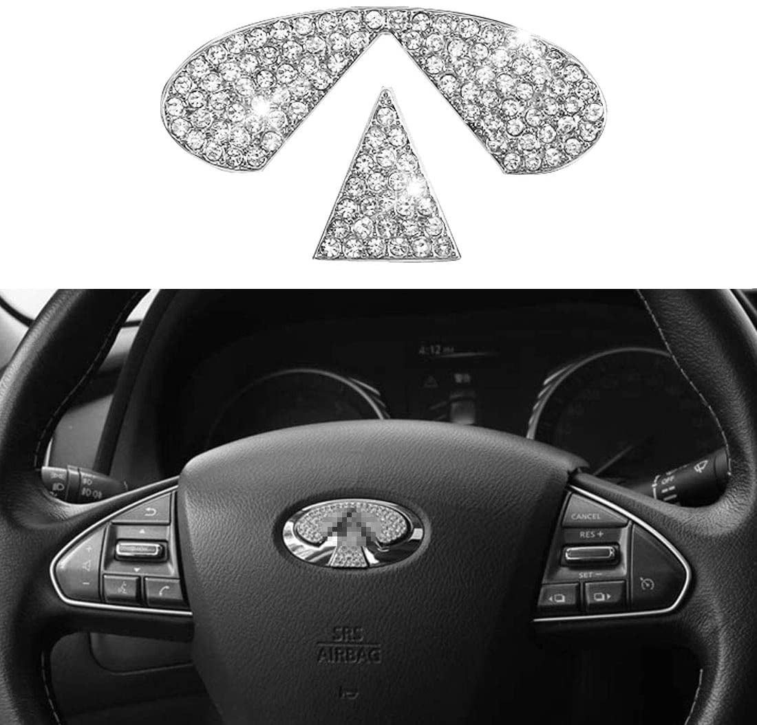 Bling Steering Wheel Stickers Rhinestones Car Accessories Fashion Car