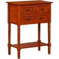 thumbnail image 2 of Convenience Concepts Kendra Three-Drawer Hall Table with Shelf in Cherry Wood, 2 of 7