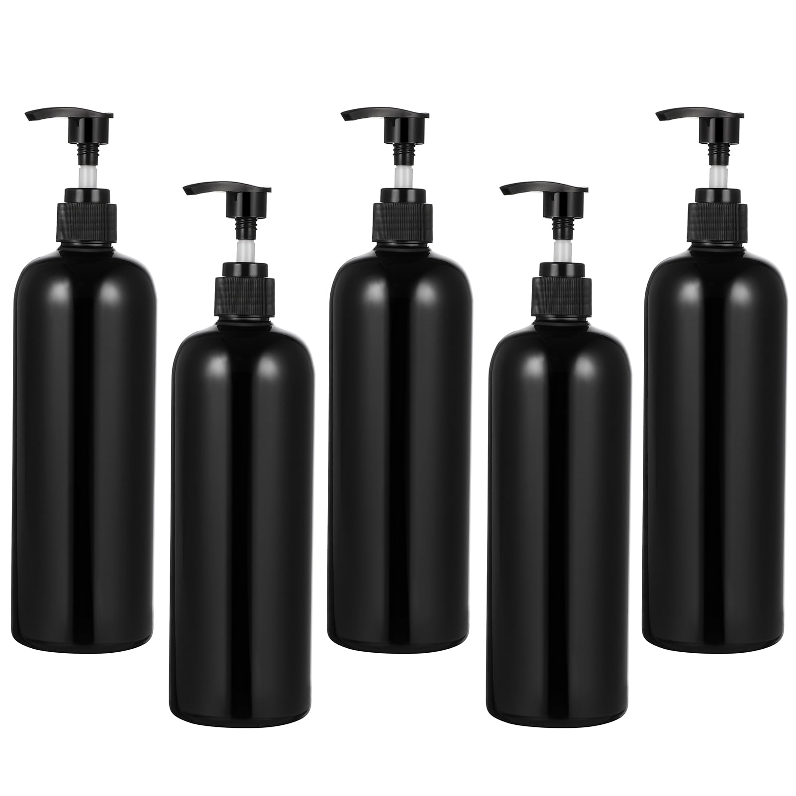 NUOLUX Minkissy 5pcs Press Pump Bottles Plastic Shampoo Bottles Liquid