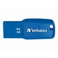 thumbnail image 2 of Verbatim 64GB Ergo USB 3.0 Flash Drive, Blue, 2 of 2