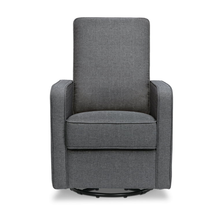 DaVinci Casey Pillowback Swivel Glider in Shadow Gray Walmart