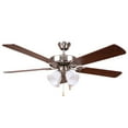 thumbnail image 2 of Y-Decor  Bright Brushed Nickel Finish 52-inch Ceiling Fan - Brushed Nickel Finish, 2 of 5