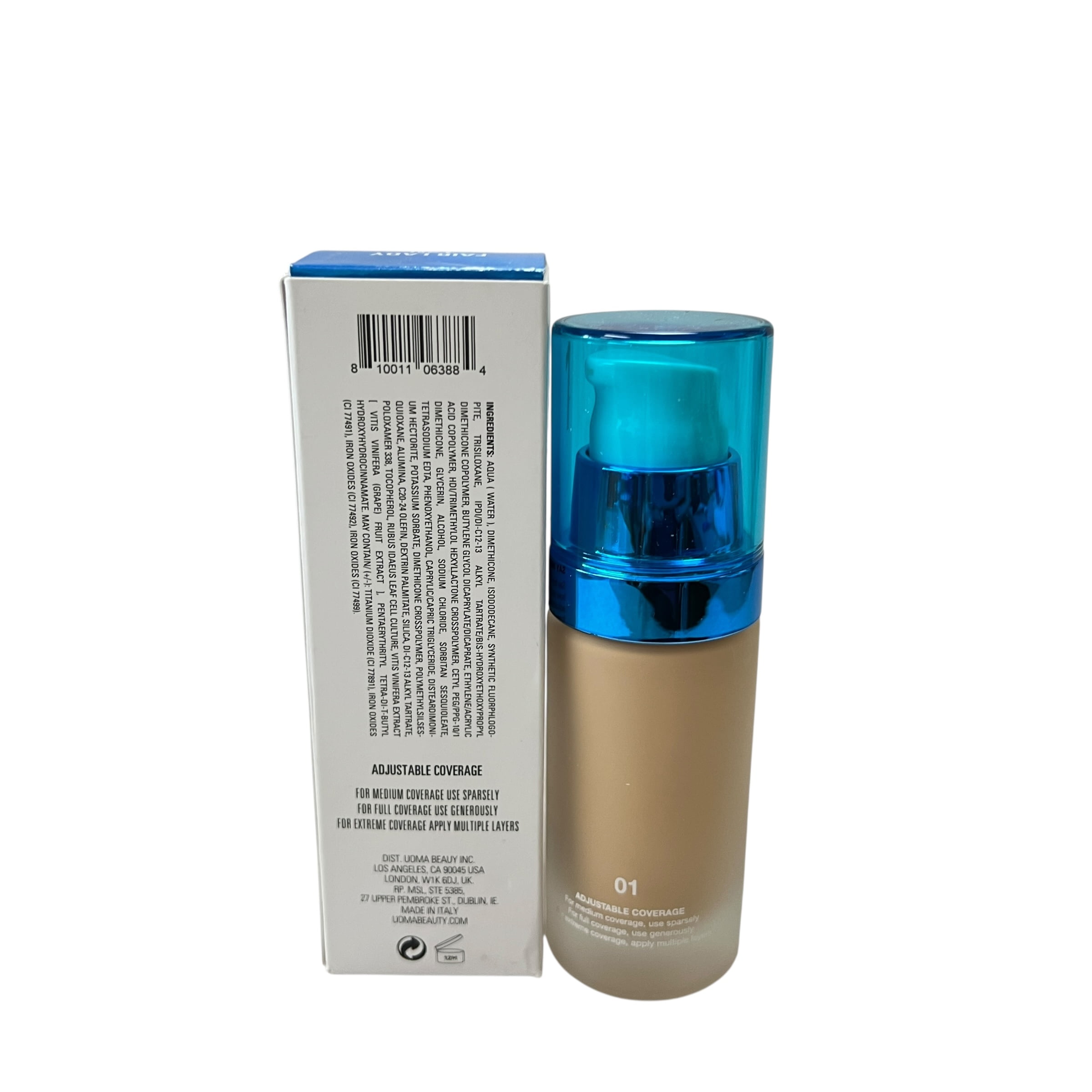 Uoma Beauty Say What?! Weightless Soft Matte Hydrating Foundation 1 fl oz Fair Lady T1N