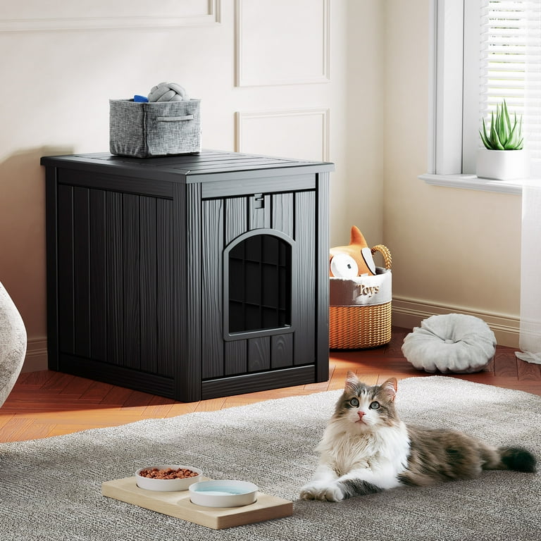 Cat Litter Box Furniture,Cat Washroom Litter Box Enclosure,Wooden