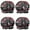 Pioneer Flower Floral-3, variant on Shower Caps,Pioneer Flower Floral Print Pattern Waterproof Shower Cap for Women 4 Pieces,Double Reusable Hair Cover for Shower PEVA Elastic Stretch Hem