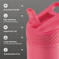 thumbnail image 4 of TAL Stainless Steel Ranger Water Bottle with Easy Sip Straw 26oz, Pink, 4 of 11