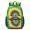 Red and Green Tie Dye Pattern-2, variant on Red and Green Tie Dye Pattern 17" Waterproof Oxford School Backpacks for Teens, S-Shape Padded Straps, for School, Travel, Hiking, Camping