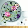 thumbnail image 2 of DesignArt Grande Horloge Murale Pivoines et Cachemire, 2 of 2