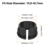 thumbnail image 2 of Cable Snap Bushing Grommets, 40Pack 16mm/0.63" Mount Dia Snap Bushing Grommet, 2 of 6