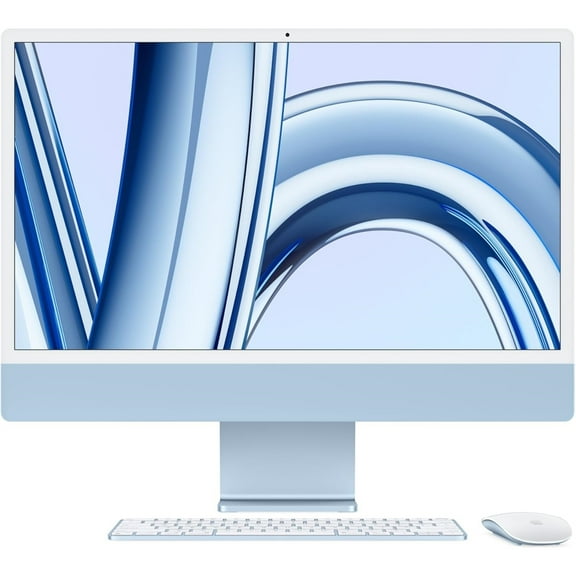 Restored Apple iMac MQRC3LL/A 24" 8GB 256GB SSD Apple M3 2.66GHz, Blue (Refurbished)
