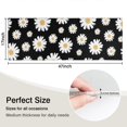 thumbnail image 5 of Black Daisy Flower Golden Centers Pattern Kitchen Rug Mat,Kitchen Runner Rugs Non Skid Washable,Decorative Kitchen Floor Mats for Kitchen,Sink,Laundry,17"X47", 5 of 5