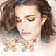 thumbnail image 1 of HomeKingdee Gold Color​ Alloy Exaggerated Geometric Round Earrings for Women - Fashion Jewelry Gift for Mom Girlfriend Wedding Party Occasions, 1 of 2