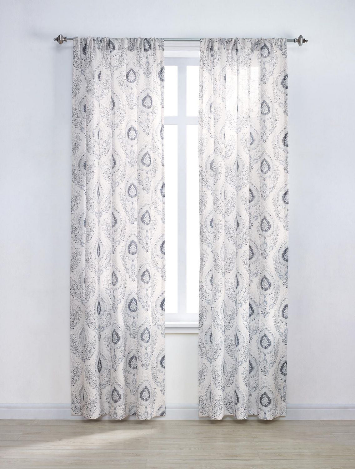 Mainstays Tille 84" Printed Rod Pocket Window Curtains Panel