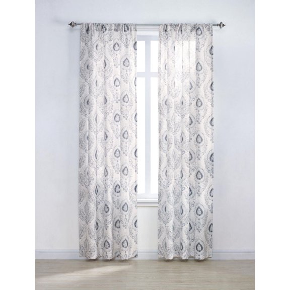 Mainstays Tille 84" Printed Rod Pocket Window Curtains Panel