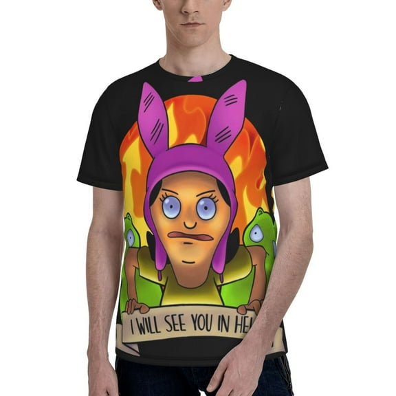 Bob'S Burgers T Shirt For Men Women, Graphic Print Casual Unisex Short Sleeve Summer Funny Top Tees Shirt