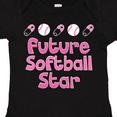 thumbnail image 4 of Inktastic Future Softball Star Girls Baby Bodysuit, 4 of 5