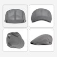 thumbnail image 3 of Men's Mesh Flat Cap Breathable Summer Newsboy Hat Beret Ivy Cap Irish Cabbie Gatsby Driving Hunting Hats, 3 of 7