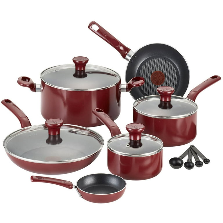 T-fal Excite 8 and 10.25-In. Non-stick Fry Pan Set, Red - On Sale - Bed  Bath & Beyond - 33499353