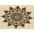 thumbnail image 1 of Ahgly Company Machine Washable Indoor Rectangle Transitional Red Brown Area Rugs, 7' x 10', 1 of 7