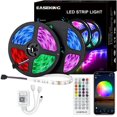 thumbnail image 1 of shiyou-Outdoor LED Strip Lights Waterproof, 300 LEDs Cuttable Sticky LED Light Strip Waterproof with IR Remote Control, Music Sync RGB LED Strip Lights Outdoor 32.8ft 10Mfor Bedroom Room Outdoors Dec, 1 of 4