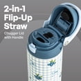 thumbnail image 3 of TAL 24oz Stainless Steel 2-in-1 Water Bottle with Straw and Chug Lid, Blueberry, 3 of 11