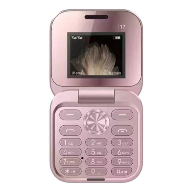 Mini teléfono plegable de ABS para personas mayores, de repuesto, 2G, doble SIM, radio FM, teclado grande, marcación rápida, multilingüe, GSM, móvil no inteligente, 150 g, 10 x 10 x 5 cm