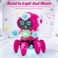 thumbnail image 4 of Lvelia Robot Toy for Kids, Intelligent Electronic Walking Dancing Robot Toys with Flashing Lights and Music for Age 3-12 Year Old Boys Girls Birthday Gift Present,Rose Red, 4 of 8