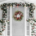 thumbnail image 7 of 20 Inch Christmas Wreath for Front Door with Candy Canes, Red White Balls, Pinecones and Berries - Norfolk Pine Artificial Wreath for Indoor Outdoor Wall Fireplace Xmas Decor, 7 of 7