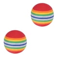 thumbnail image 4 of Greeniant Stripe Espuma Esponja Pelotas de golf Swing Práctica Entrenador Ayuda Herramienta de entrenamiento de golf, Rojo rojo rojo 2piezas, 4 of 6