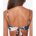 thumbnail image 2 of SANCTUARY Women's Black Floral Stretch Tie Removable Cups Bikini Adjustable V-Wire Night In The Jungle Swimsuit Top M, 2 of 3