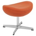 thumbnail image 1 of Pouf en tissu de laine orange, 1 of 3