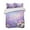 Pink Purple Sky Blue, variant on Quilts Queen Size, Purple Lavender Soft Comforter Bedding Set for Bed, Spring Watercolor Country Wildflowers Lightweight Quilted Bedspread with Pillow Cover(2 Pieces) for All Season, 90x96 Inch