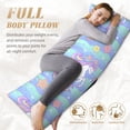 thumbnail image 4 of Body Pillow Cover - Dreamy Colorful Fishtail Horse Soft Body Pillow Pillowcase, Breathable Long Body Pillow Case Cover Pillow Protectors with Zipper 20x60in, 4 of 5