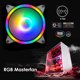 thumbnail image 1 of Kuymtek COOLMOON 12cm DC 12V Ventilador de refrigeración Caja de PC Mute Rainbow Lighting Disipador de calor Radiador, 1 of 9