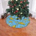 thumbnail image 2 of FMSHPON Pizza Fast Food Xmas Christmas Tree Skirt Stand Mat for Holiday Party Decoration Indoor Outdoor 36 inches, 2 of 3