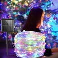 thumbnail image 1 of Cool White Solar Christmas Lights 33 FT 100 LED Solar String Lights  LED Fairy Lights for Garden Patio Party Tree Decoration, 1 of 8
