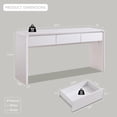 Aitjunz 63'' Console Table with 3 Drawers, Modern Entryway Table with ...