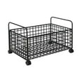 thumbnail image 4 of Carrito de archivos con ruedas, contenedor de almacenamiento debajo del escritorio, caja de almacenamiento móvil para revistas de oficina M, 4 of 9