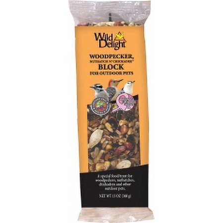 D&D Commodities Wild Delight Woodpecker Nuthatch N Chickadee Block 13 Ounce 388490