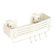 thumbnail image 1 of Heavy Duty Suction Cup Shower Caddy Bathroom Organizer Corner Storage Shelf With Portable Hooks For Dorm Removable No Drilling Rack, 1 of 6