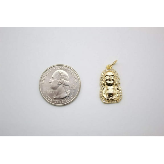 18K Golf Filled Buddha Charm