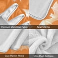 thumbnail image 3 of 60x80 inch Crystal Fleece & Arctic Fleece Blanket Soft Bed Throws for Home or Camping Orange and White Bats, 3 of 7