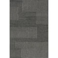 thumbnail image 6 of nuLOOM Dorene Contemporary High-Low Striped Wool Area Rug, 4' x 6', Charcoal, 6 of 9